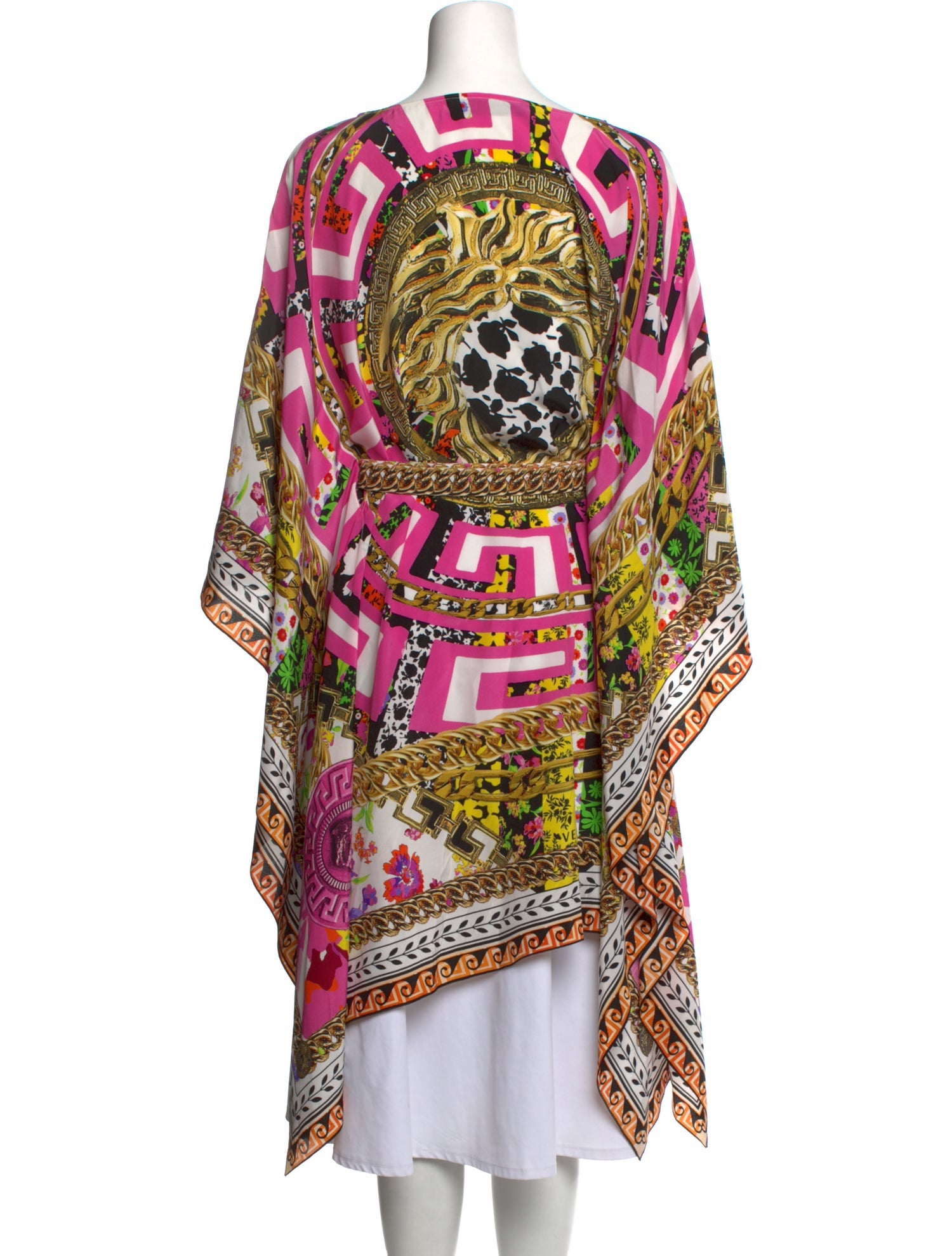 Versace Printed Bateau Neckline Sweater